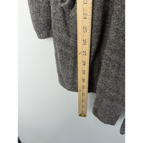 Barefoot Dreams CozyChic Lite Cardigan L/XL Gray Soft Cozy Loungewear - Picture 8 of 9